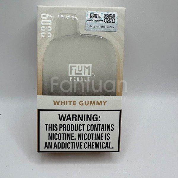 elf bar vape uk Flum Pebble 6000 White Gummy main image 1